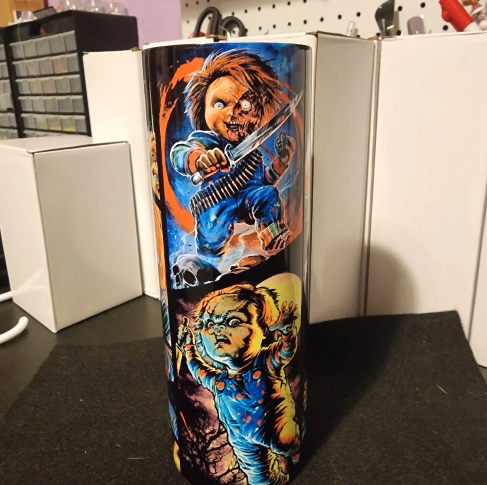 HORROR CHUCKY 20OZ TUMBLER - Picture 2 of 3